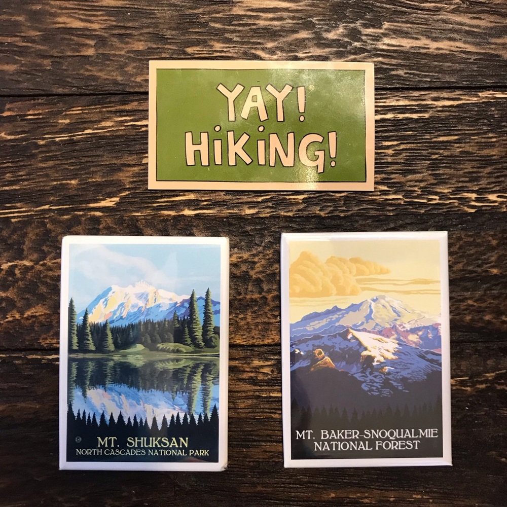 Pacific Northwest alpine magnet bundle of 3